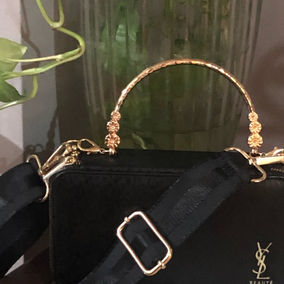 Yves Saint Laurent Beaute Makeup  Cosmetics Hard Case in to crossbody bag - Picture 6 of 17